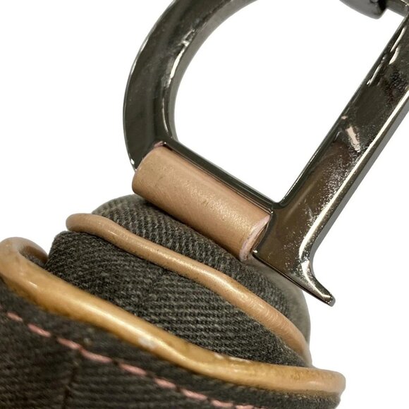 Auth DIOR/ChristianDior Saddle Bag Black Pink Denim Patent Leather Handbag - Picture 10 of 16